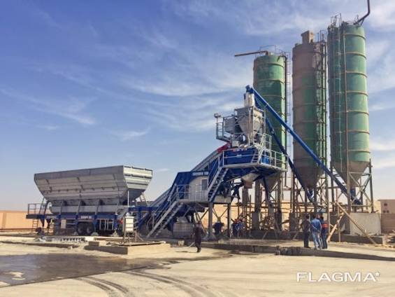 Használt Nisbau mobil betonüzem 100 m3/h (Németország) 2008