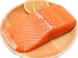Halal Frozen Chum Salmon Fillet, Untreated, No Water Added. Halal