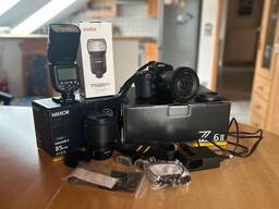 Nikon z6 ii 24-120 f/4 85 f/1.8 with external flash and accessories