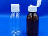 Plastic Bottle PET 120ml with Flip-Top Сap - фото 1
