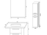 Set, cabinet mirror for home hotels and offices